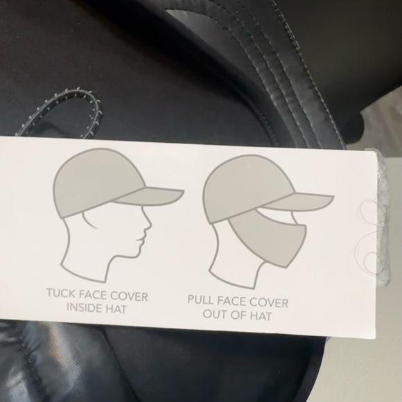 UR Wellness Puffer Cap with Face Cover, One Size, Black - Picture 6 of 8